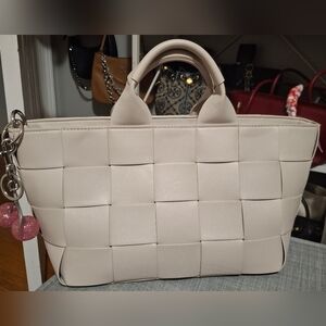 Bostanen Gray Woven Tote Bag NWOT